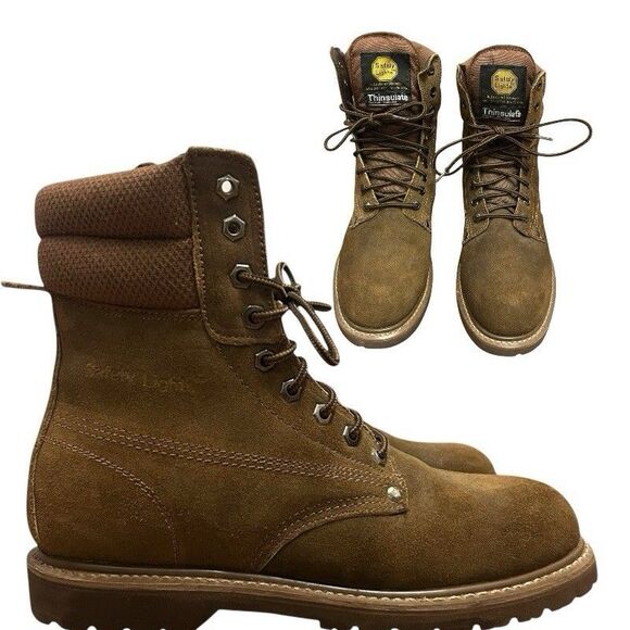 Safety Lights Other - Thinsulate Work Boots Safety Lights Mens Size 8.5 Steel Toe, Ironworks #52764